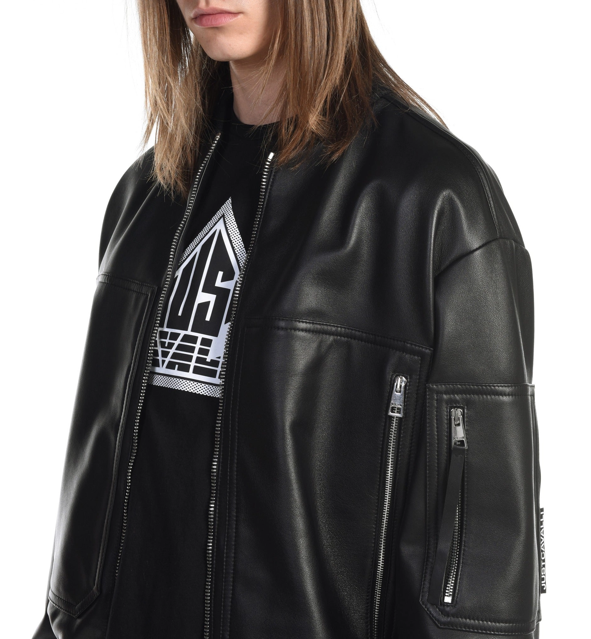 Just Cavalli Long-Sleeved Zipped Jacket