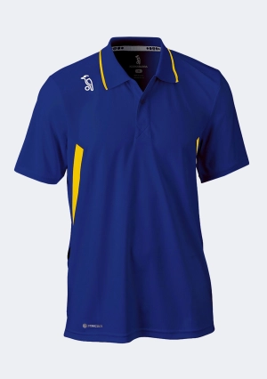 Kookaburra Men's KB Training Polo Royal Blue Gold