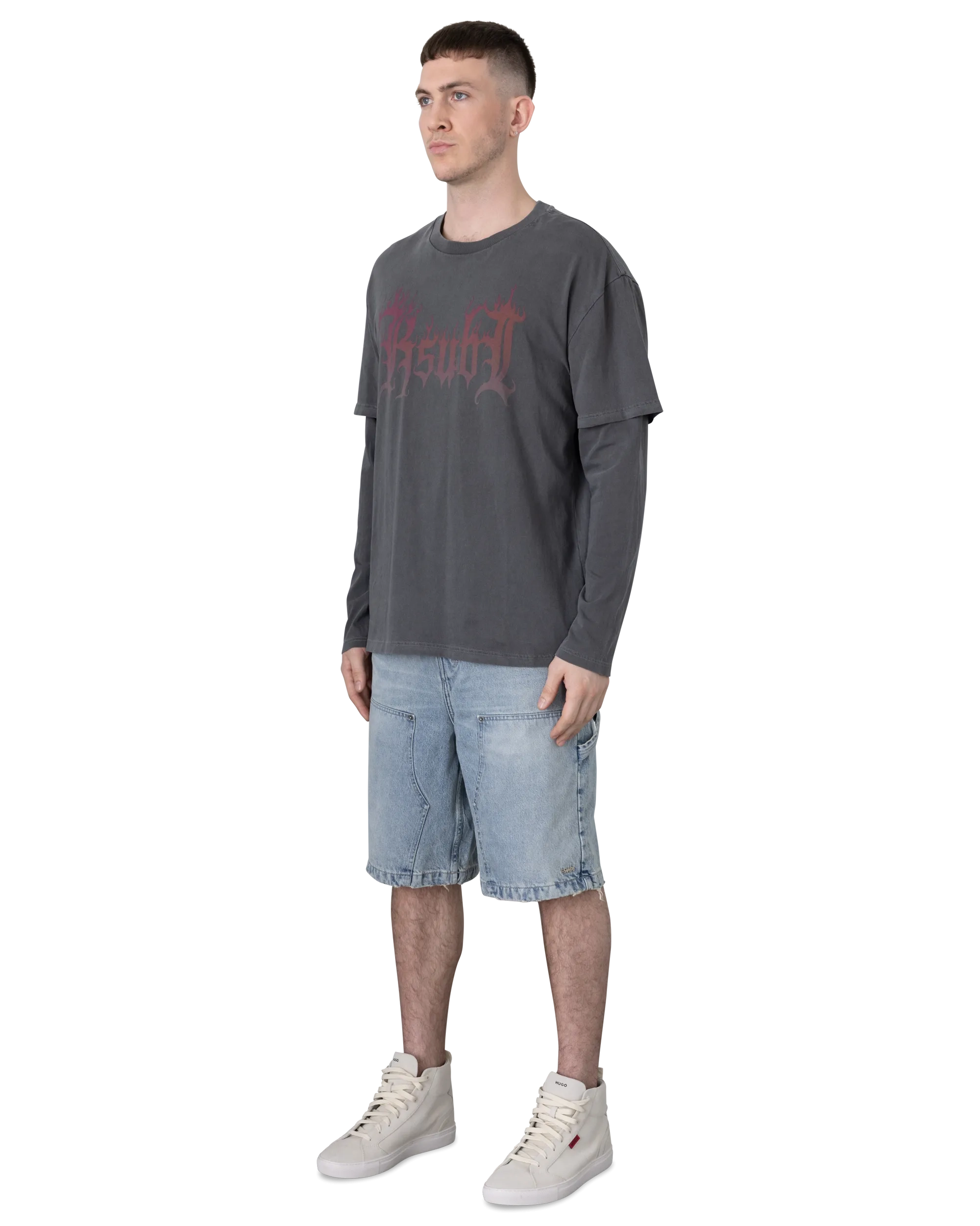 Ksubi Jeans Fuego Layered Long Sleeve T-Shirt