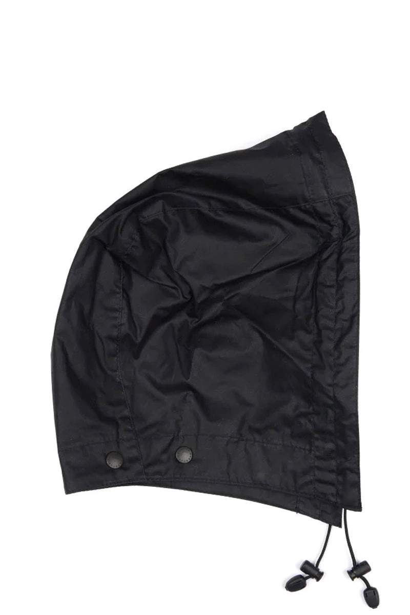 LIGHTWEIGHT WAX HOOD BLACK
