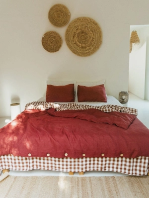 Linen Bedding Set | Terracotta