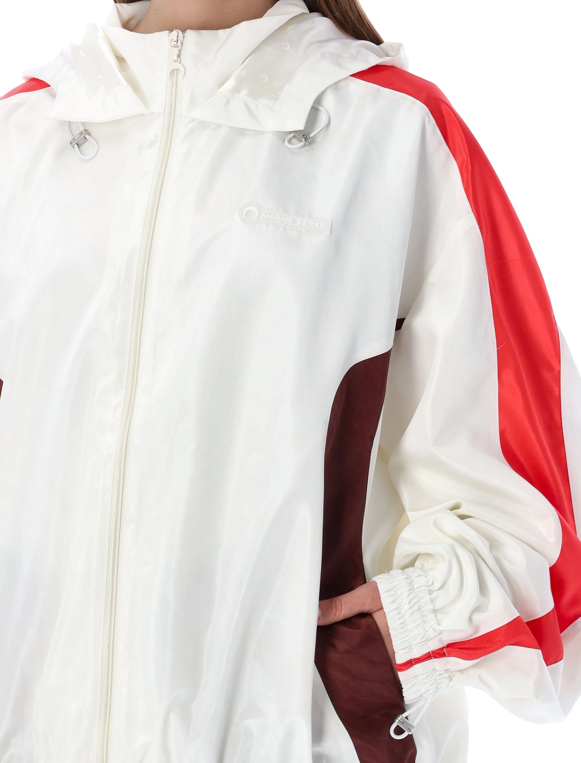 Marine Serre Zip-Up Long-Sleeved Jacket