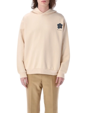 Marni Logo Printed Long Sleeved Hoodie