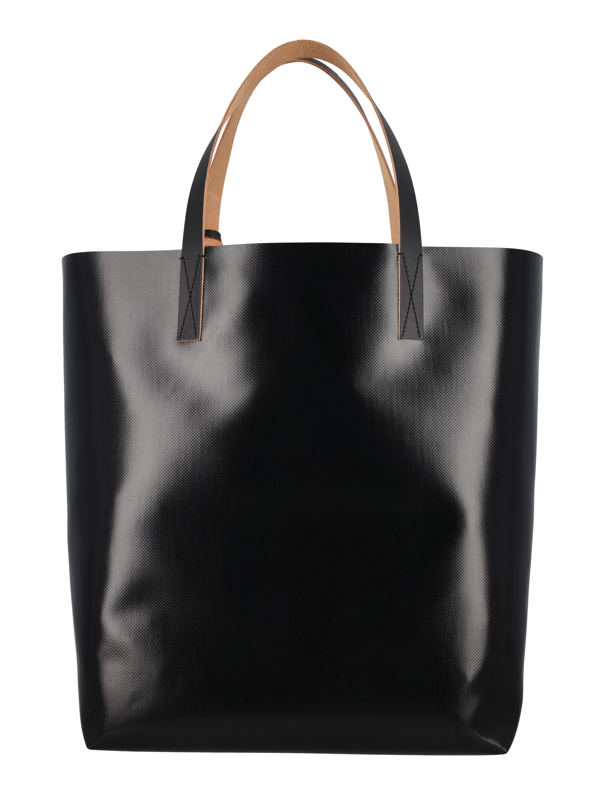 Marni Logo Printed Two-Tone Tote Bag