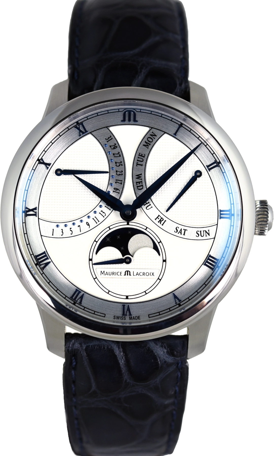 Maurice Lacroix Masterpiece Moon Retrograde MP6608-SS001-110-1 (Pre-owned)