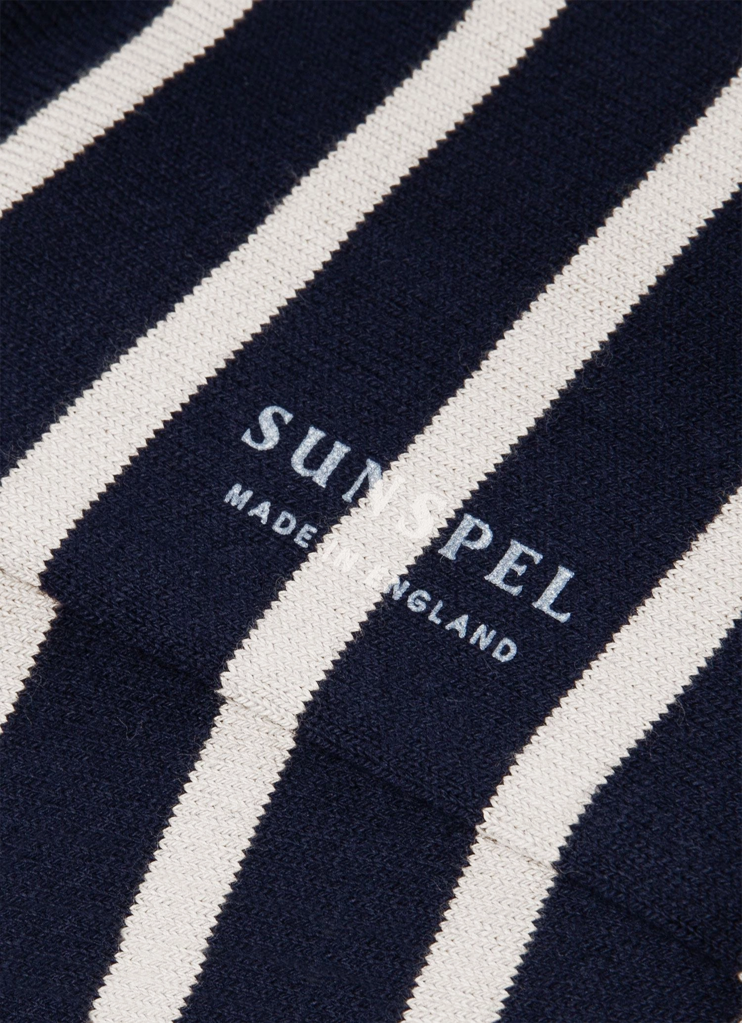 Men's Cotton Socks in Navy/Archive White