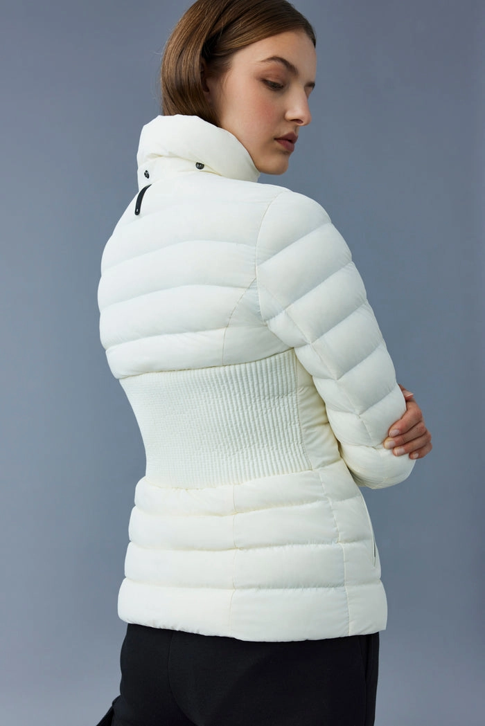 MICHI Agile-360 stretch light down jacket with hood Cream