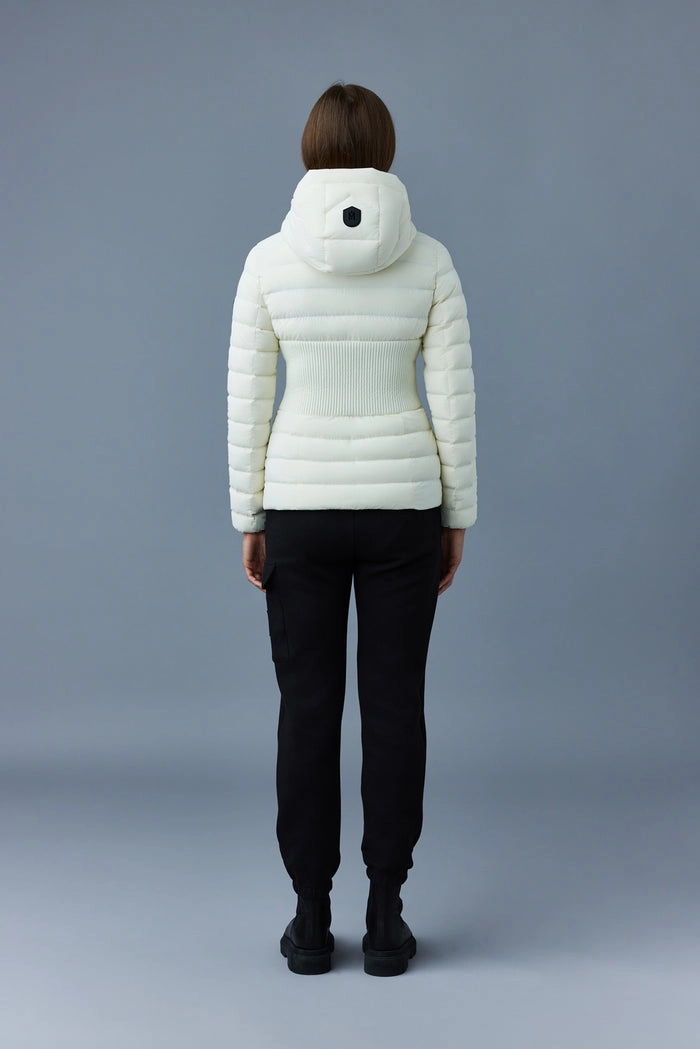 MICHI Agile-360 stretch light down jacket with hood Cream