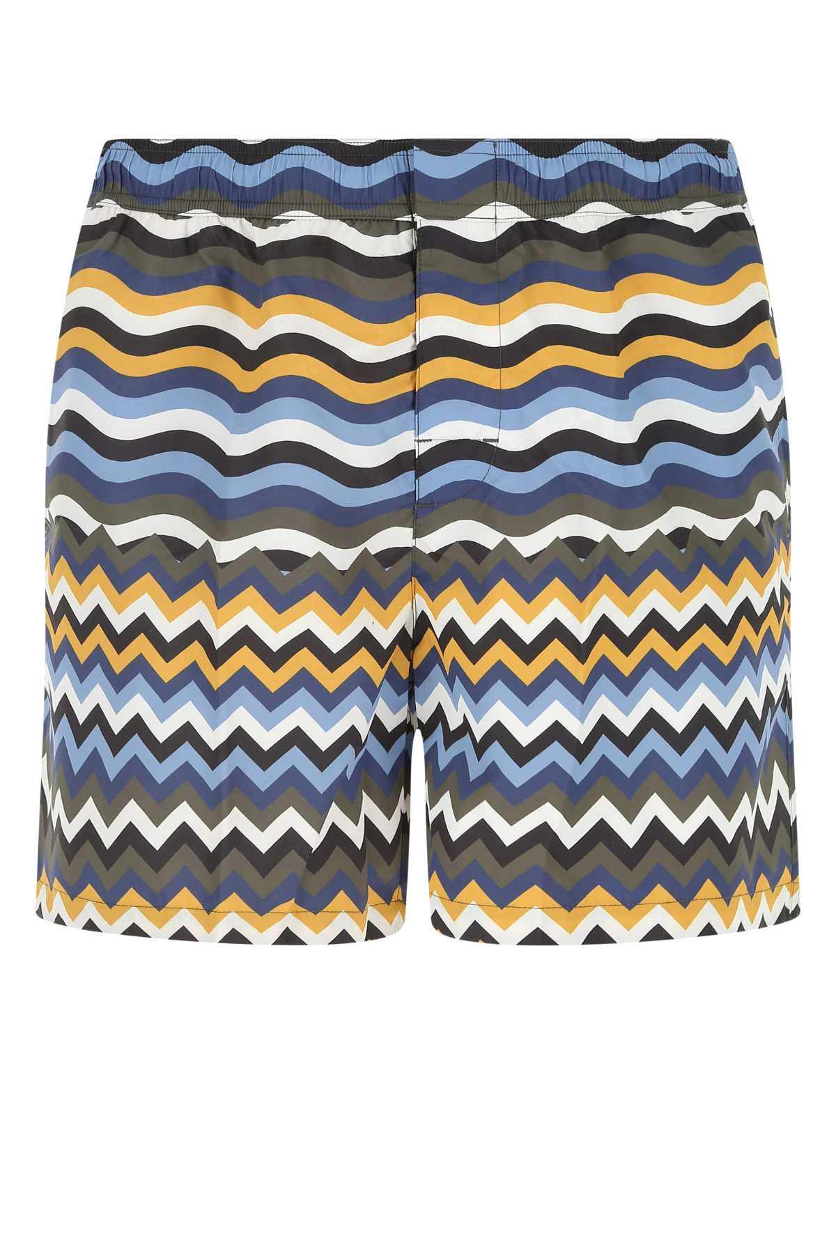 Missoni Chevron Printed Swim Shorts