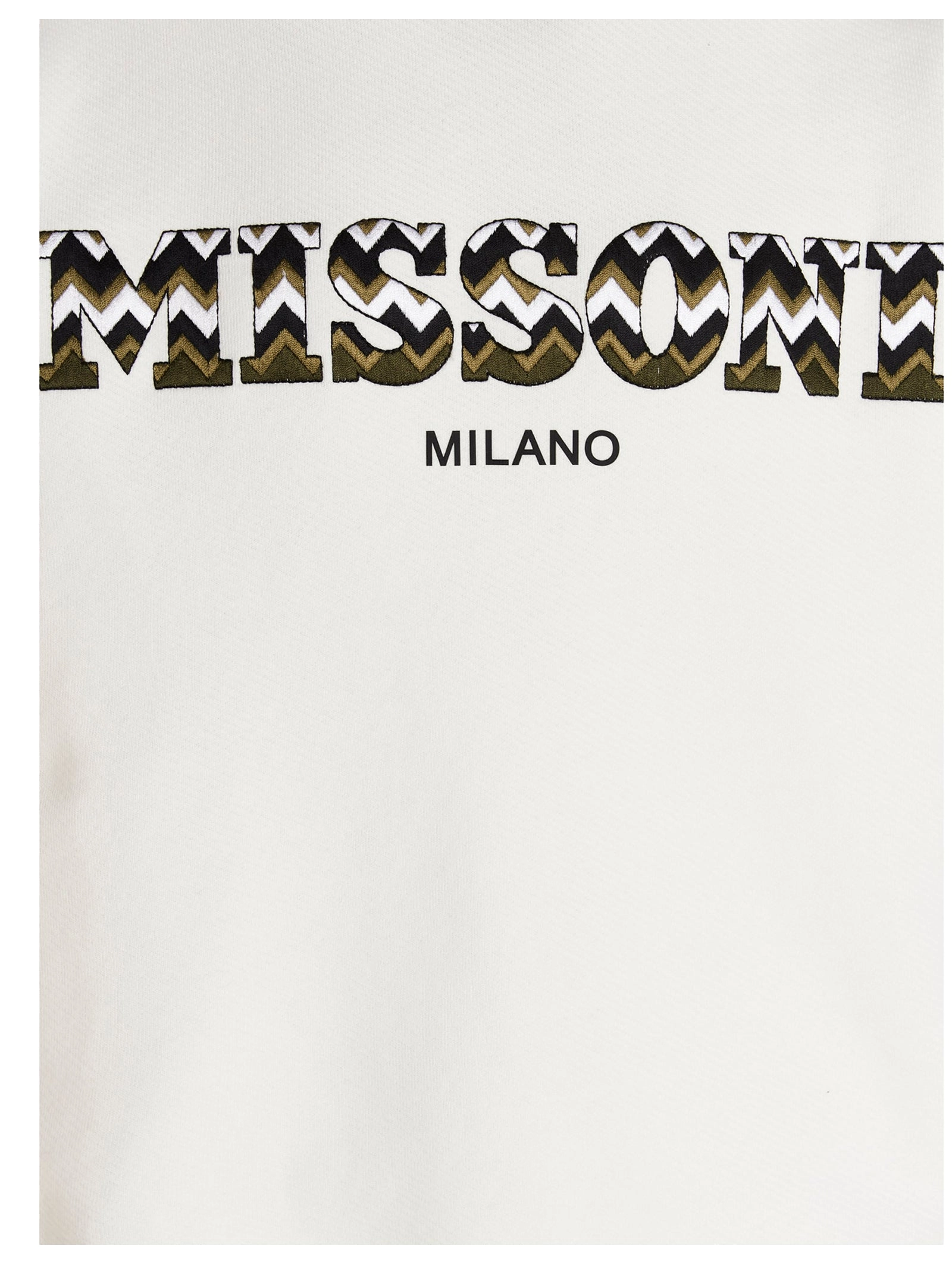 Missoni Logo Embroidered Drawstring Hoodie