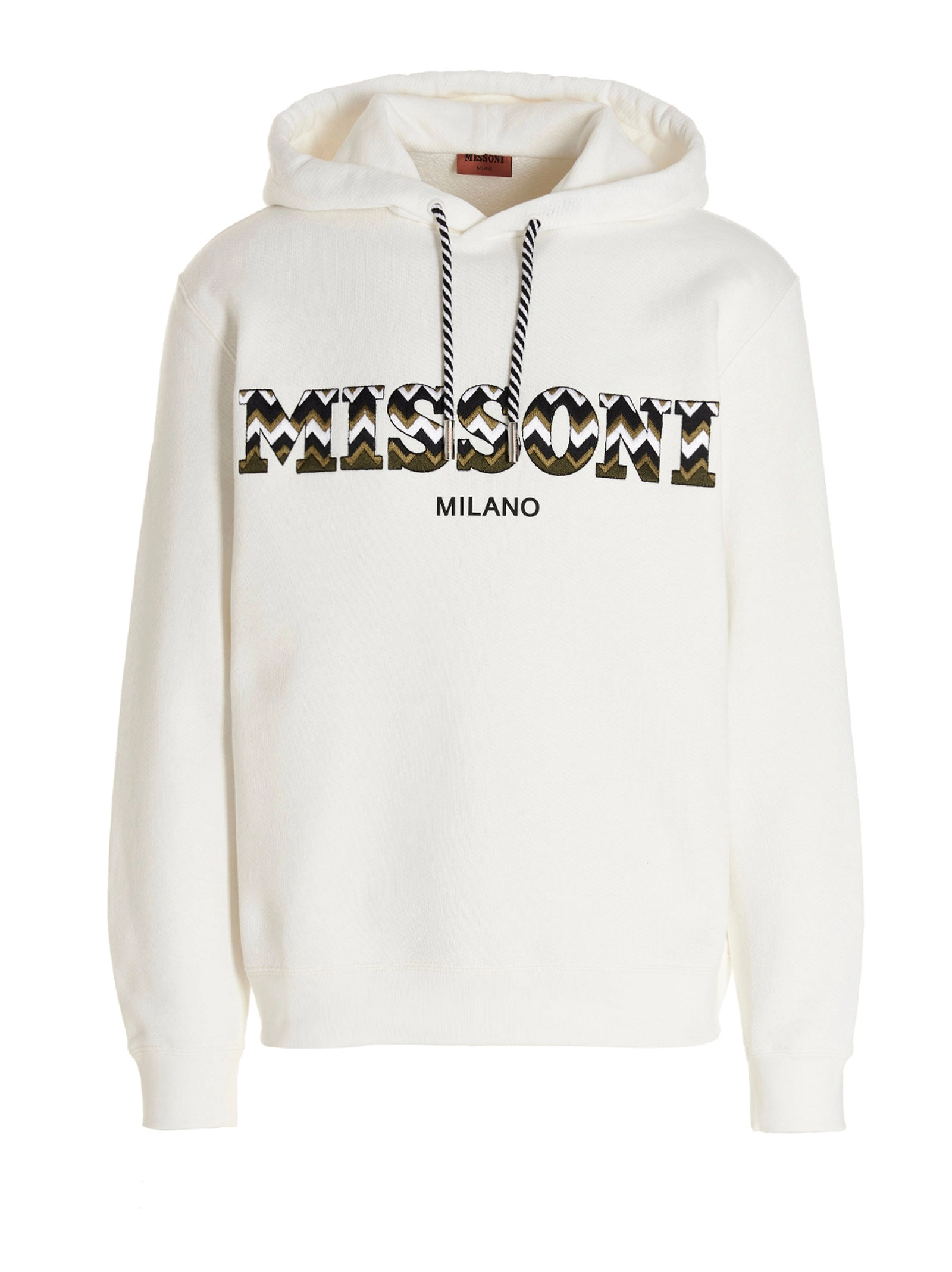 Missoni Logo Embroidered Drawstring Hoodie