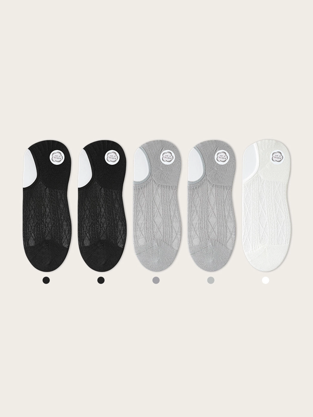 Modal Moisture-Wicking Antibacterial Cool Breathable Semi-No-Show Socks