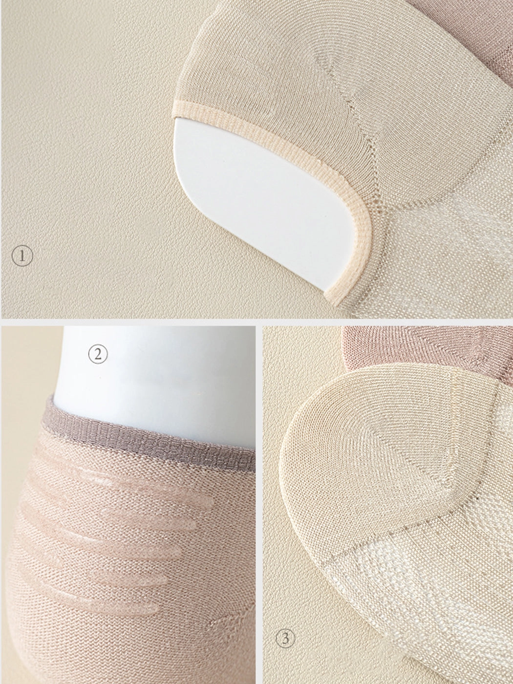 Modal Moisture-Wicking Antibacterial Cool Breathable Semi-No-Show Socks