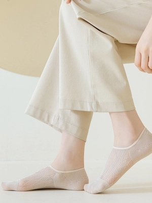 Modal Moisture-Wicking Antibacterial Cool Breathable Semi-No-Show Socks