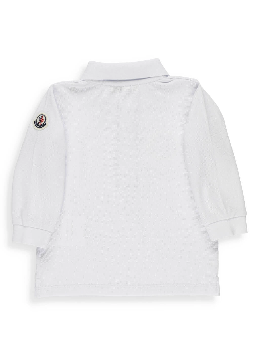 Moncler Enfant Logo Patch Long-Sleeve Polo Shirt