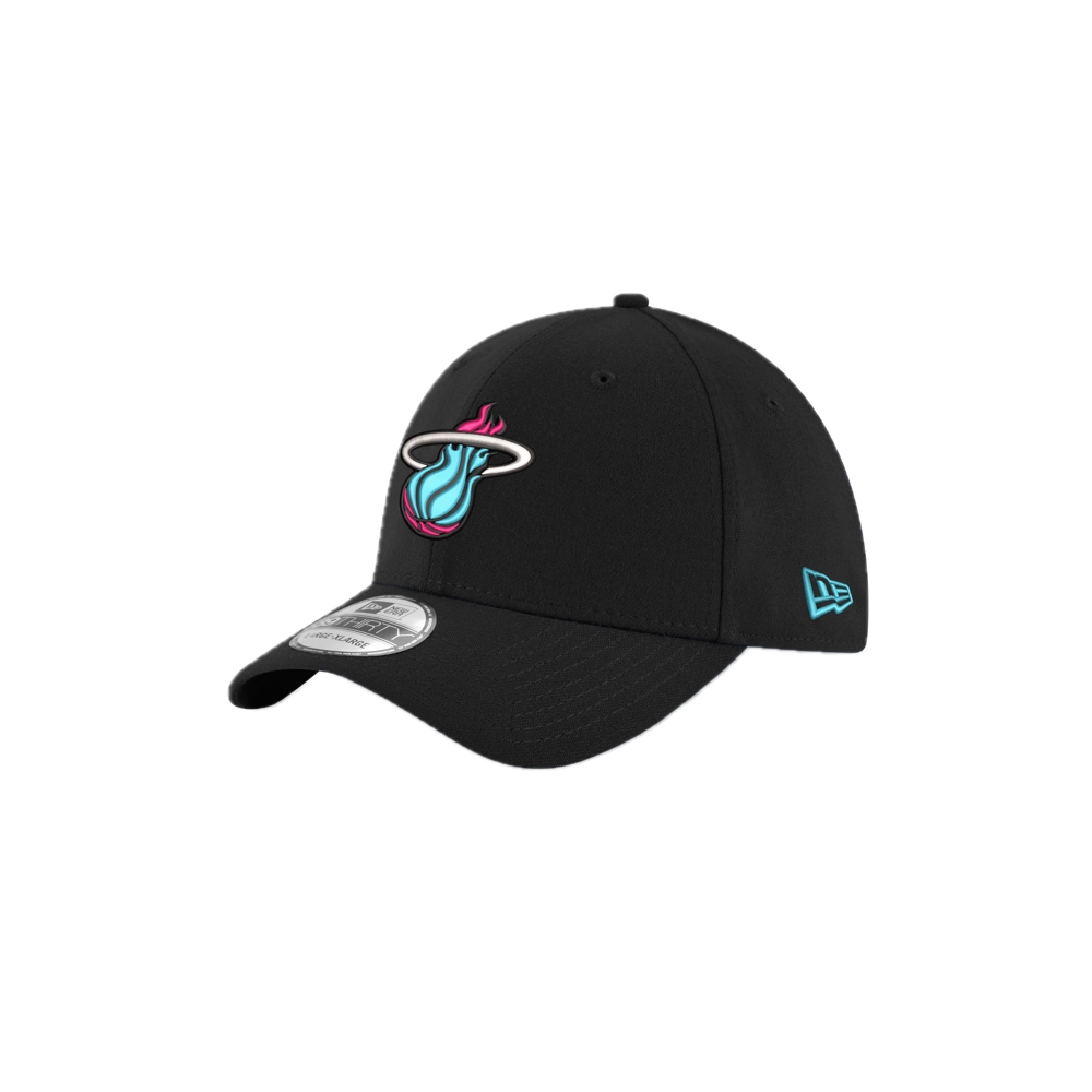 New Era Miami Heat Original Vice Black Flex Fit Hat