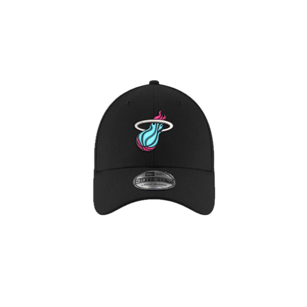 New Era Miami Heat Original Vice Black Flex Fit Hat