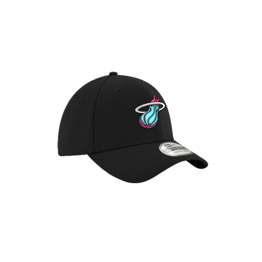 New Era Miami Heat Original Vice Black Flex Fit Hat