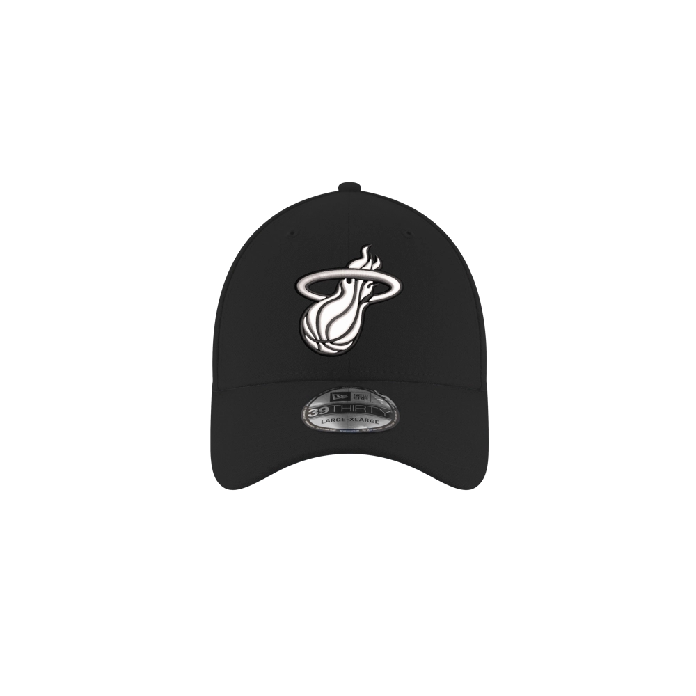 New Era Miami HEAT White Logo Flex Fit Hat