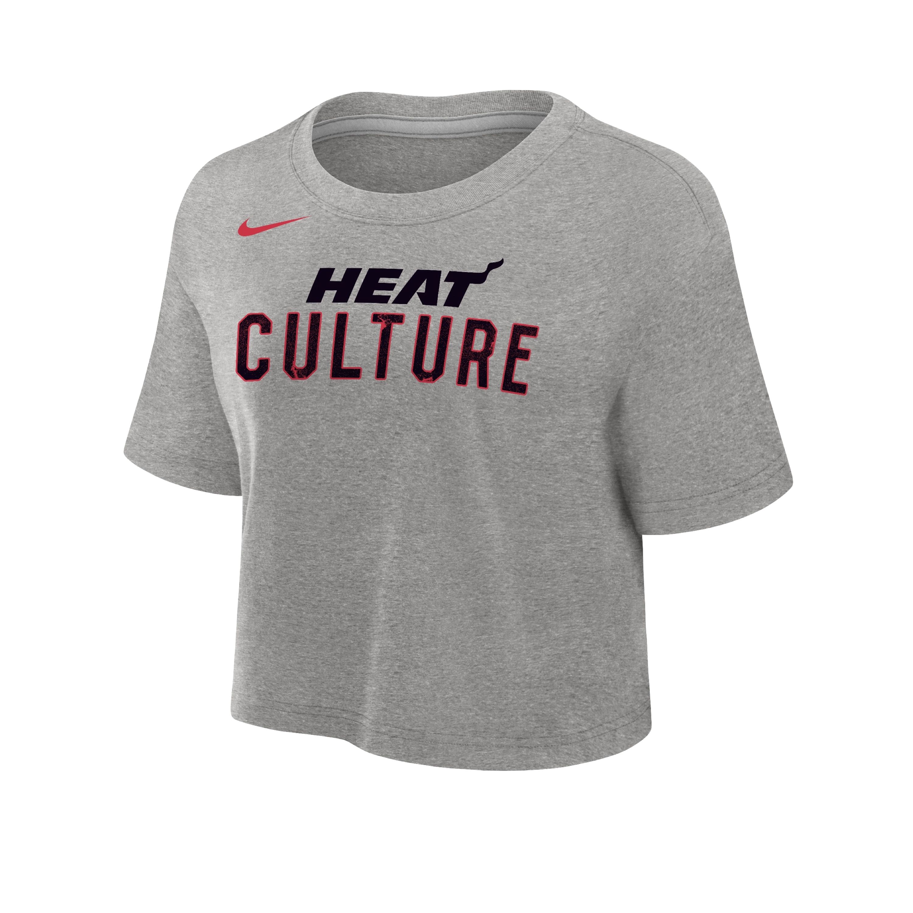 Nike HEAT Culture: Blood Red Grey Women's Crop Tee