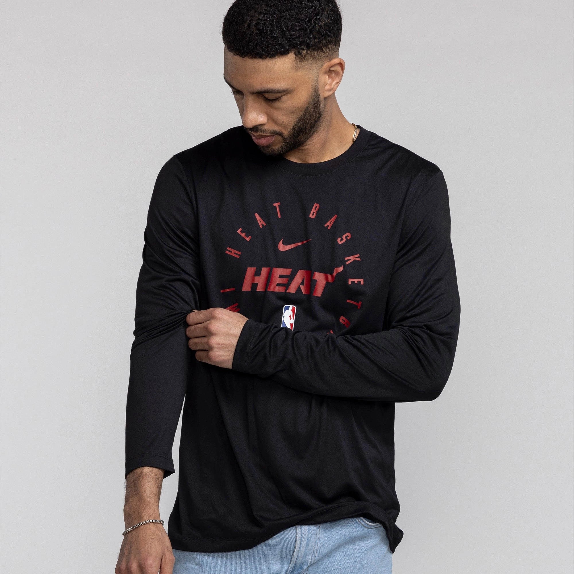 Nike Miami HEAT 2024/25 On-Court Long Sleeve Practice Tee