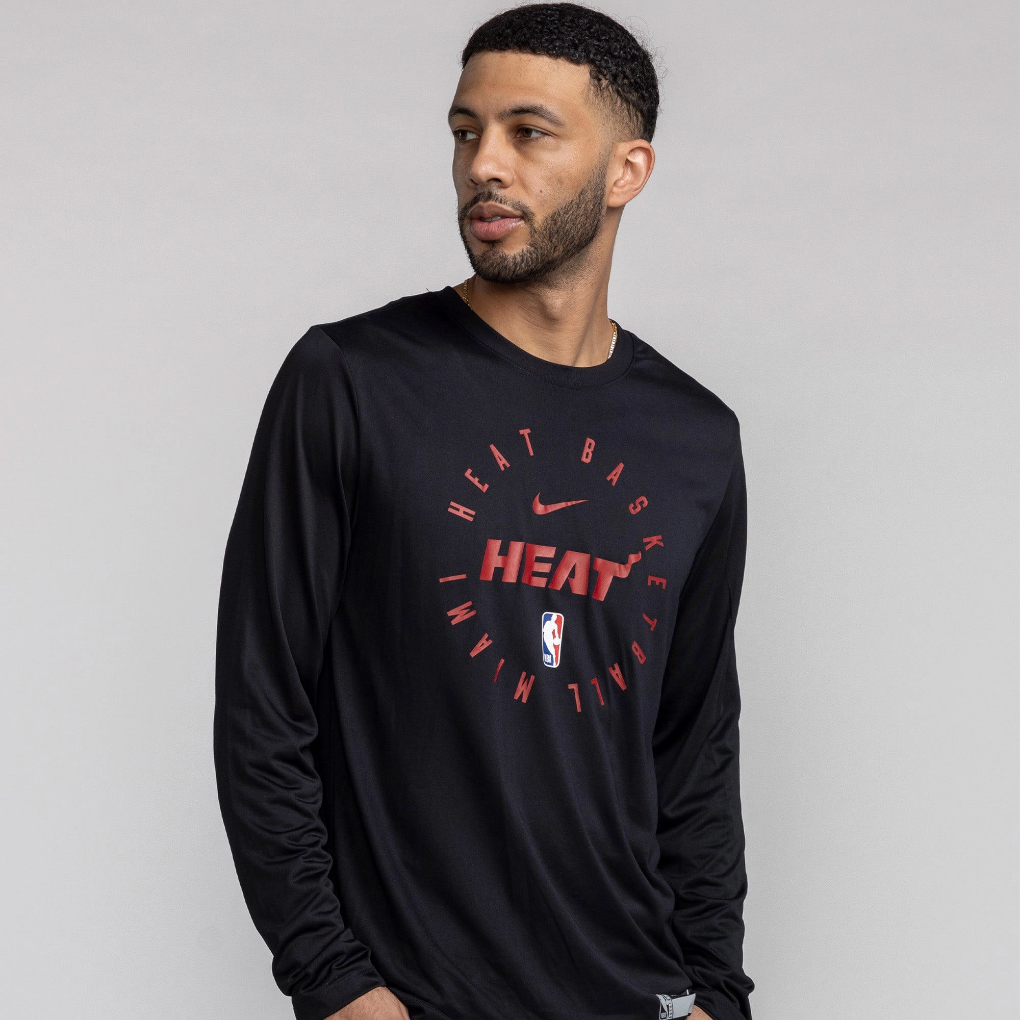 Nike Miami HEAT 2024/25 On-Court Long Sleeve Practice Tee