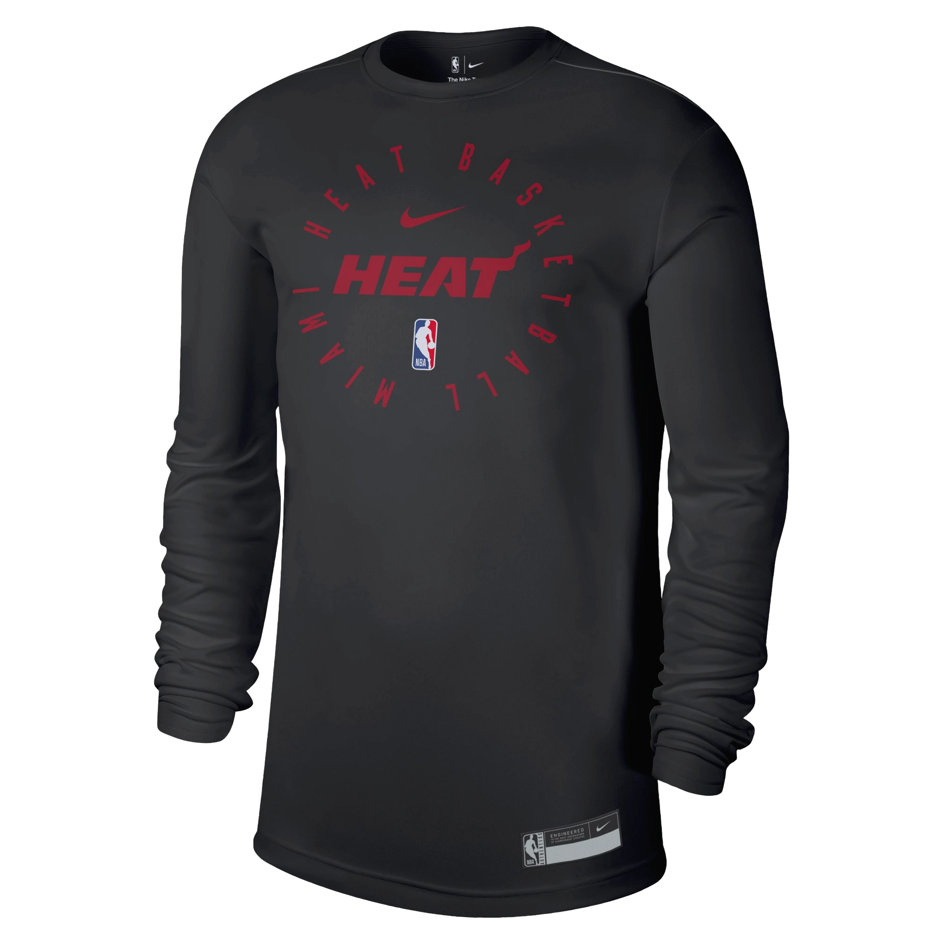 Nike Miami HEAT 2024/25 On-Court Long Sleeve Practice Tee
