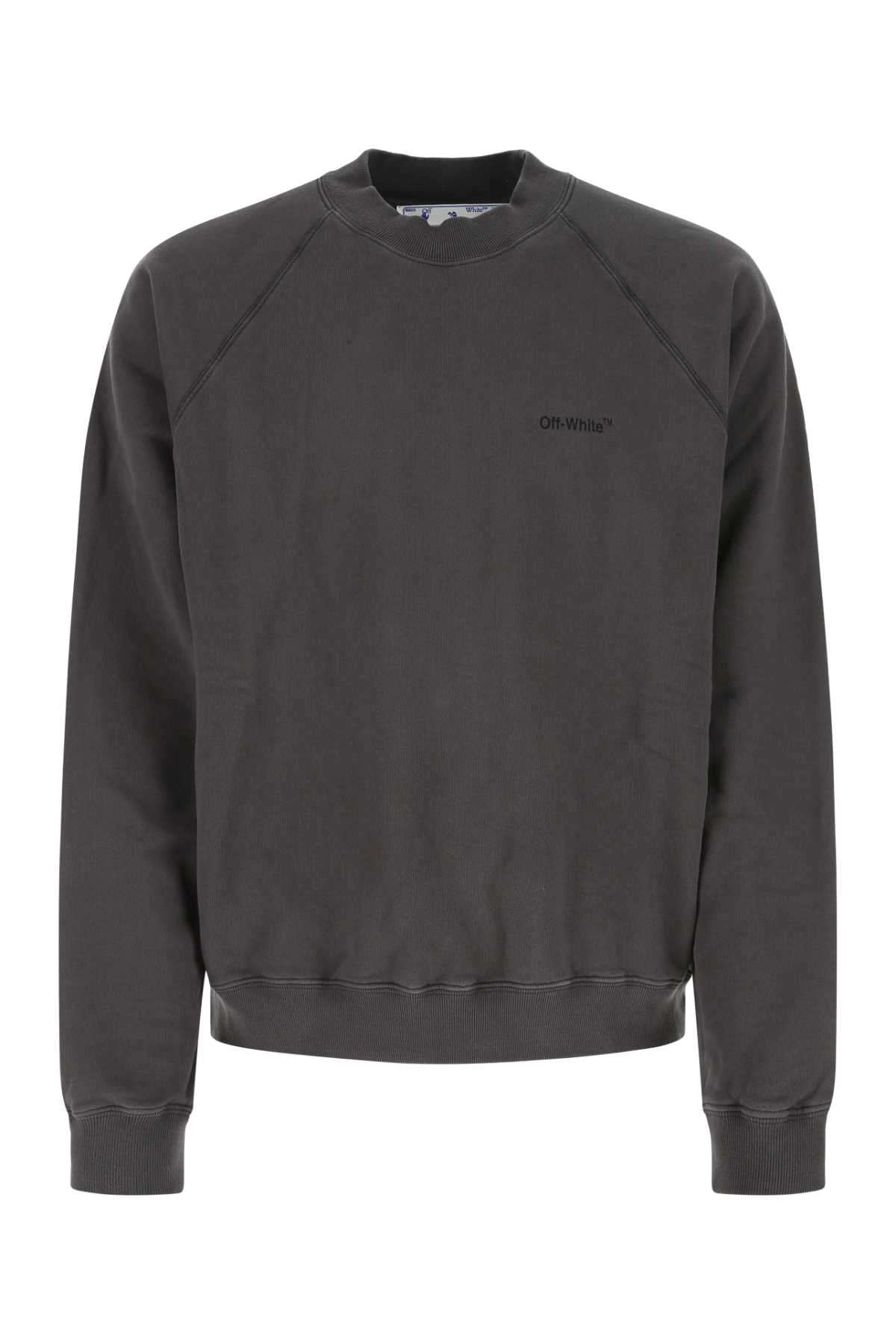 Off-White Back Logo Print Oversized Sweater