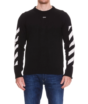 Off-White Diag Intarsia Knit Jumper