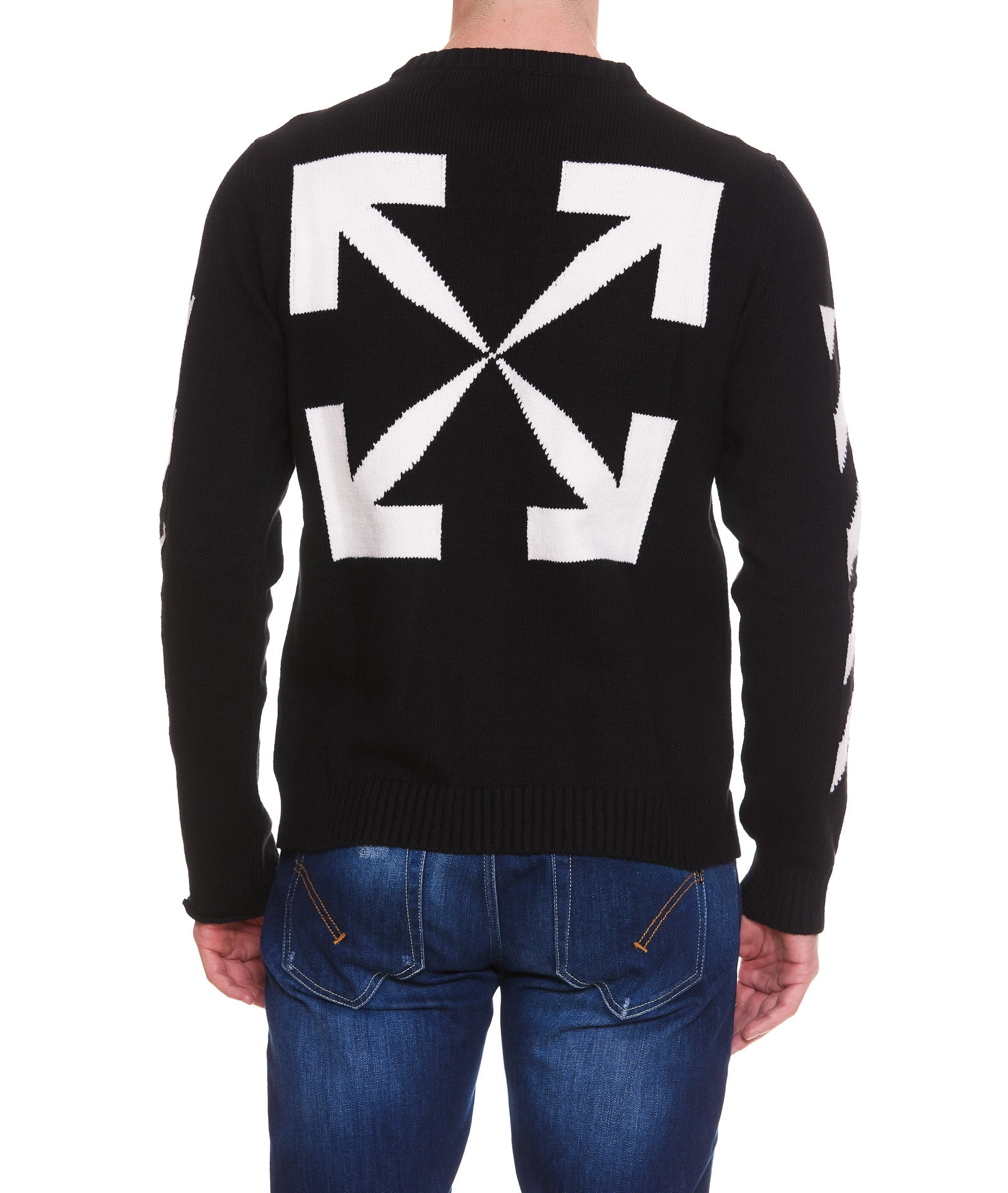 Off-White Diag Intarsia Knit Jumper
