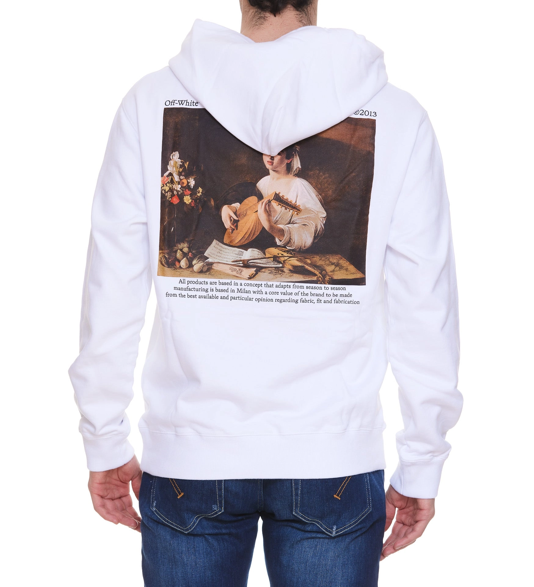 Off-White Logo Printed Drawstring Hoodie