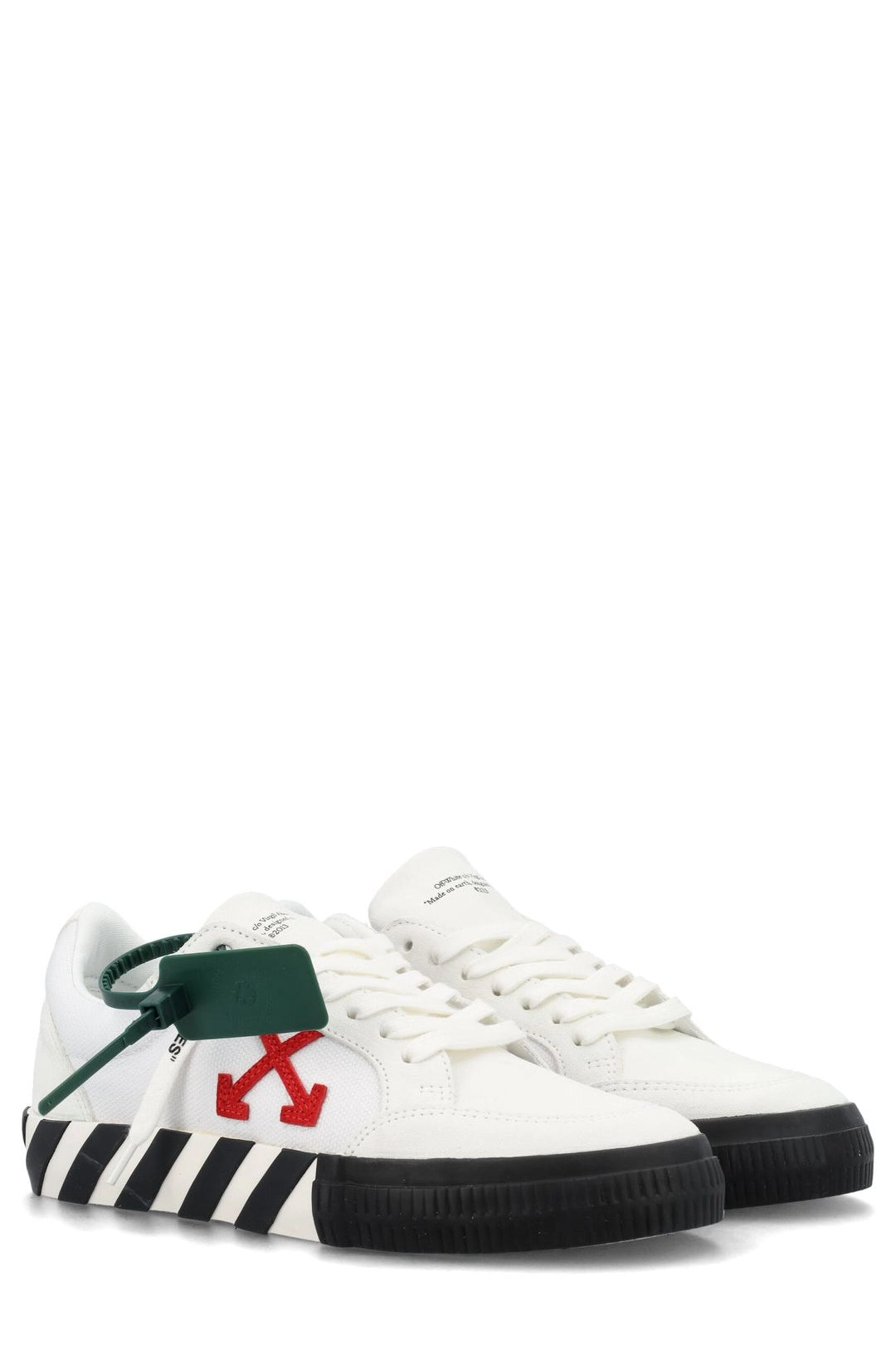 Off-White Vulcanized Lace-Up Sneakers