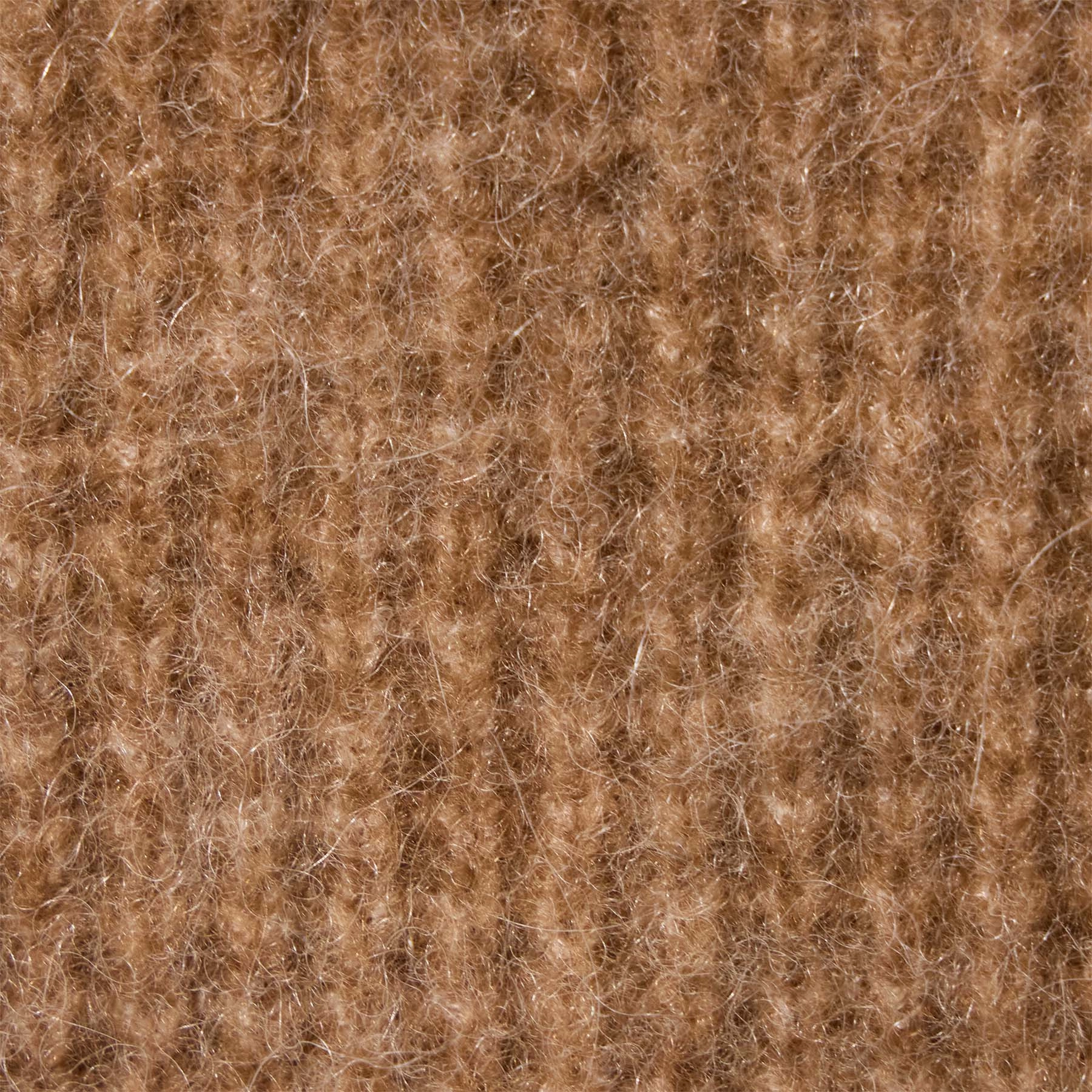 Oversized Waffle Knit Crew - Camel