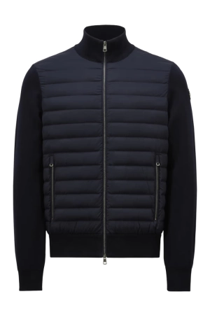Padded Zip-Up Cardigan