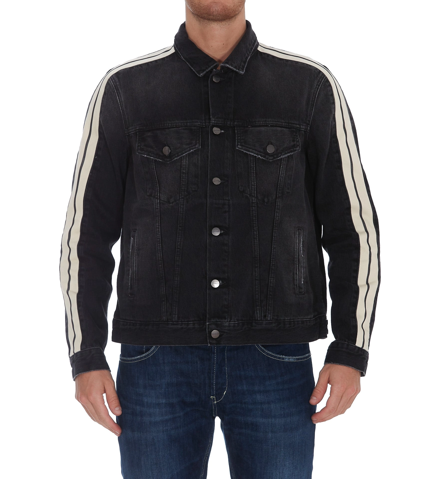 Palm Angels Side Stripe Denim Jacket