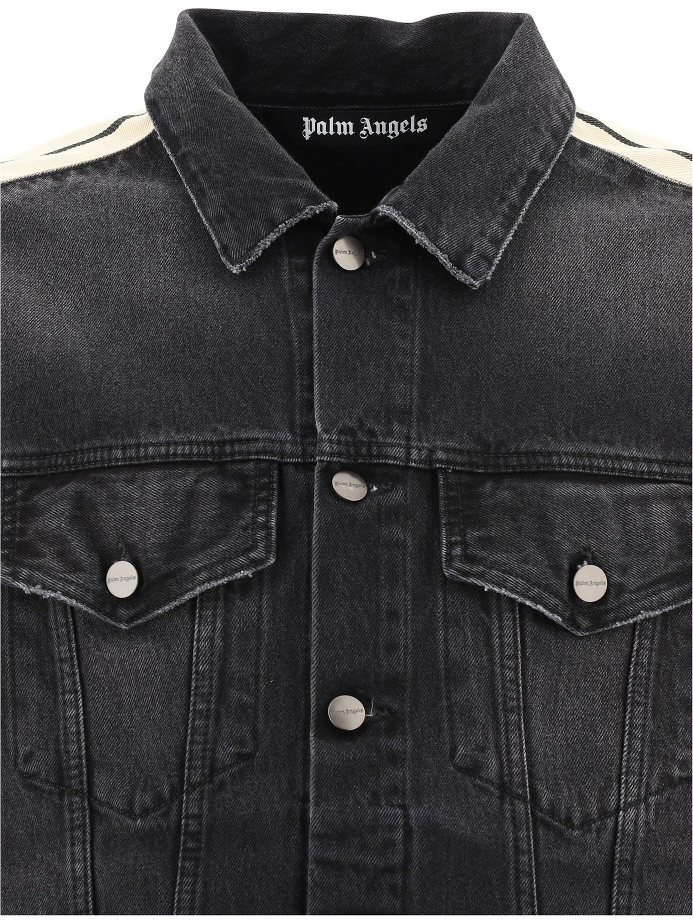 Palm Angels Side Stripe Denim Jacket