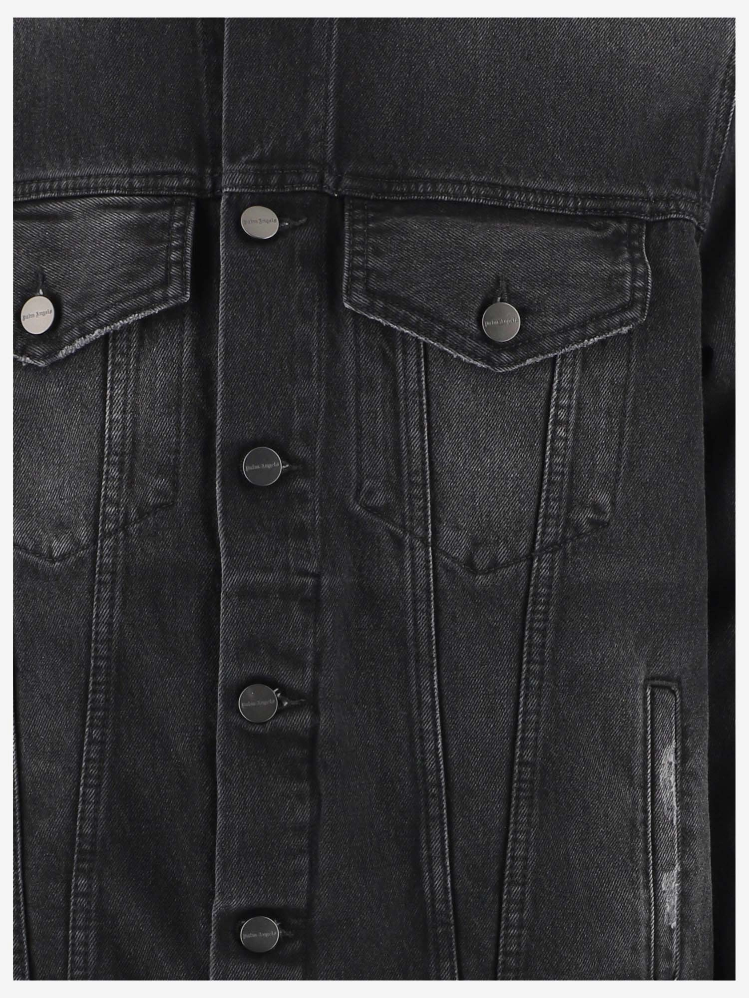 Palm Angels Side Stripe Denim Jacket