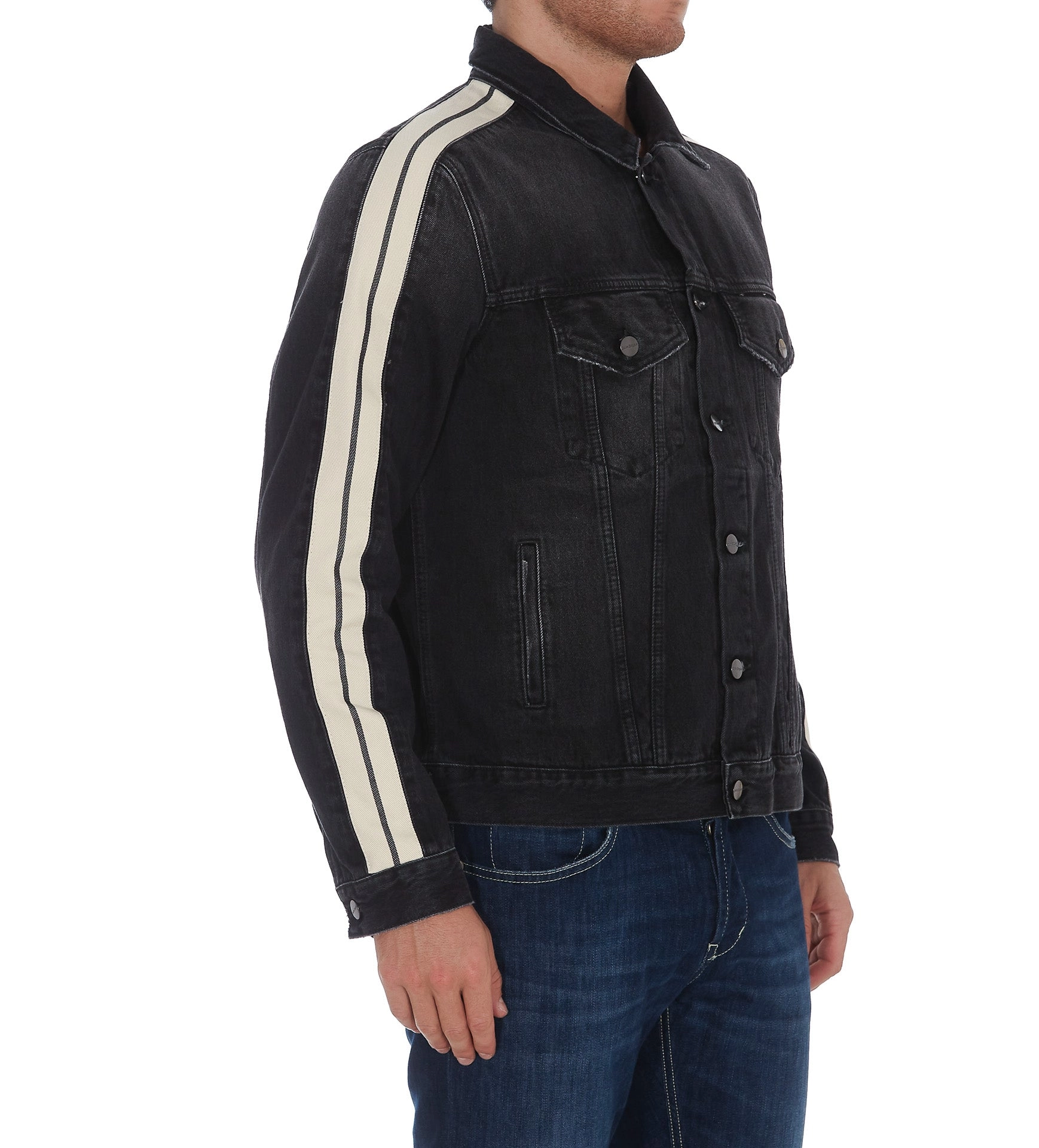 Palm Angels Side Stripe Denim Jacket