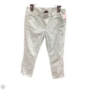 Pants Cropped By Loft In Aqua, Size: 8