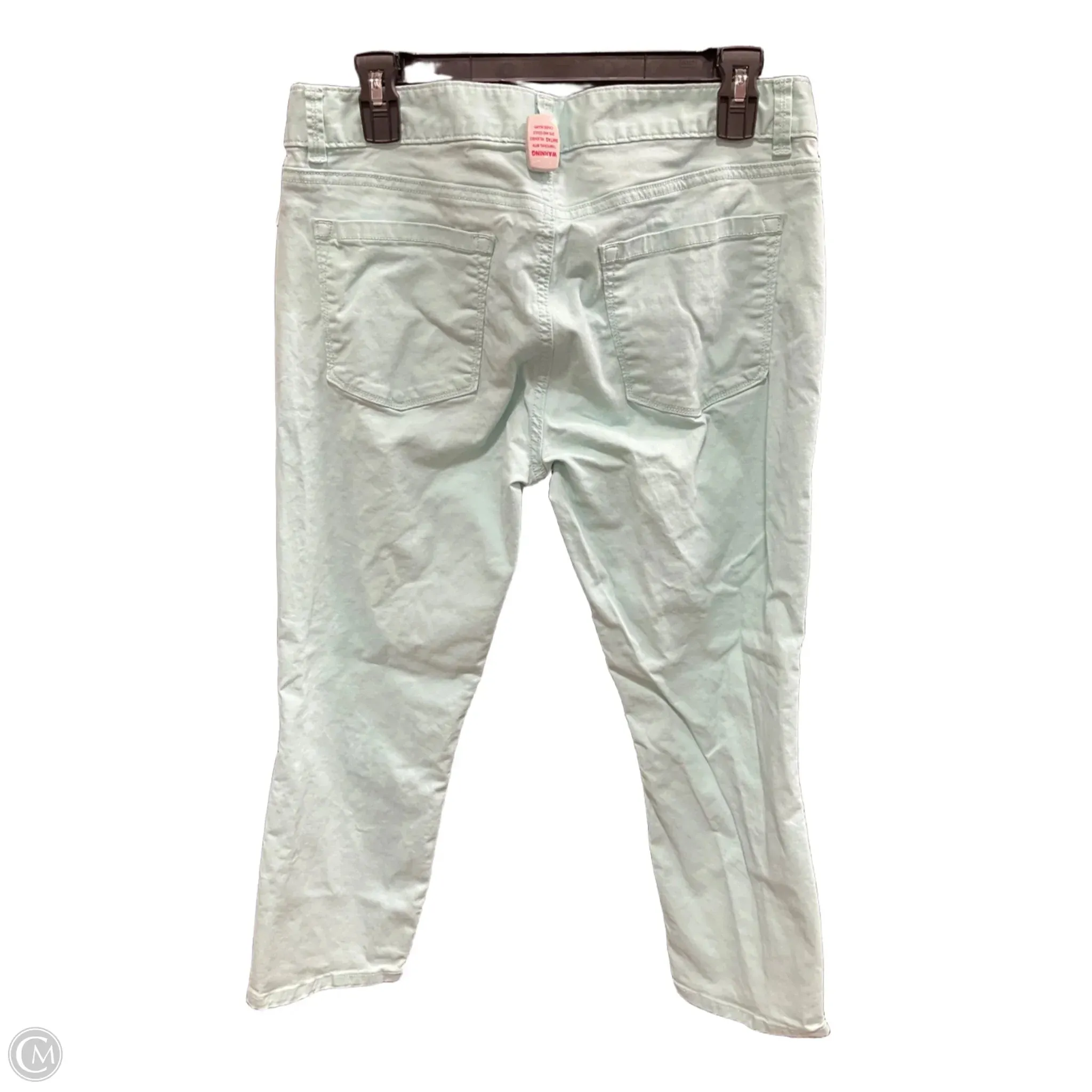 Pants Cropped By Loft In Aqua, Size: 8