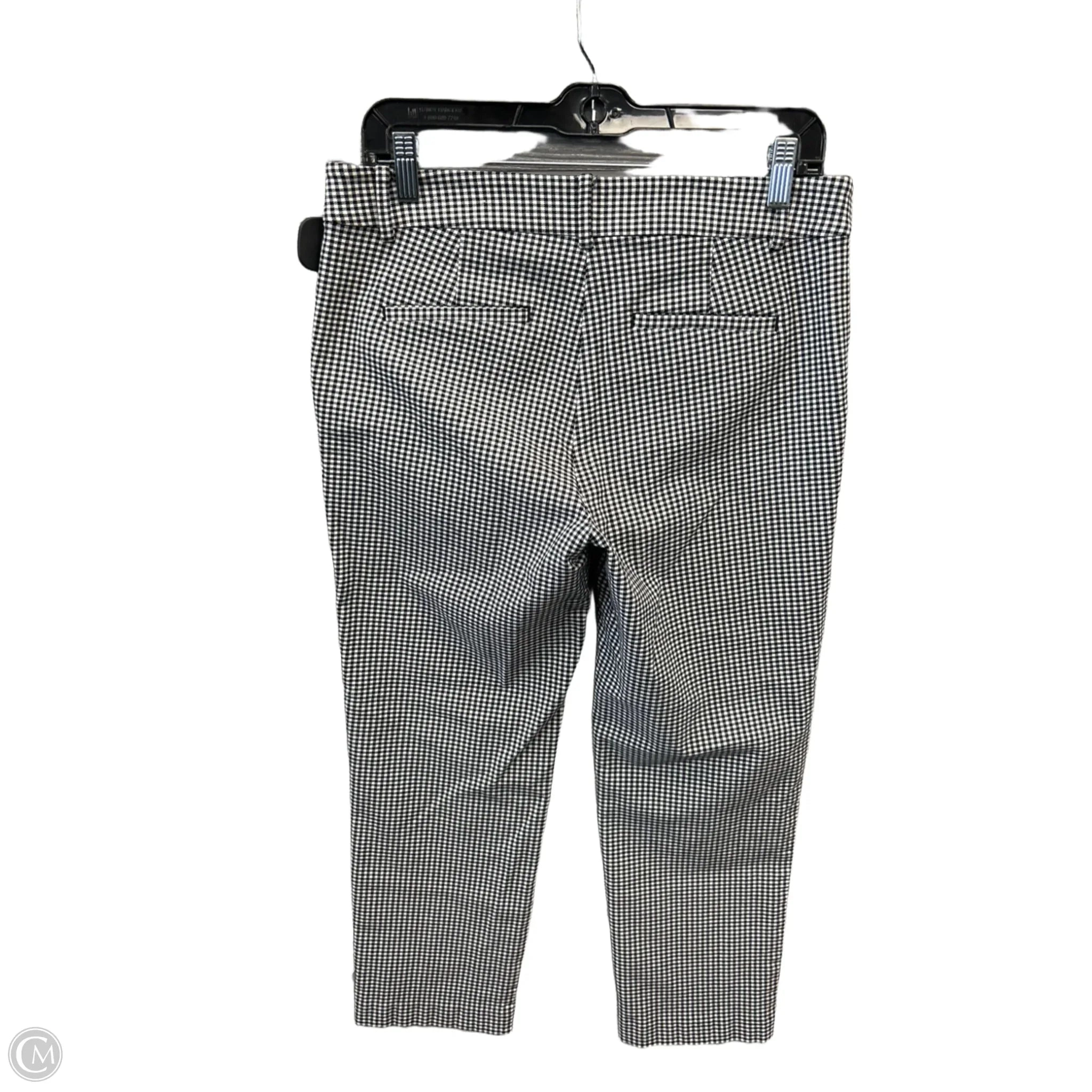 Pants Cropped By Loft In Black & White, Size: 4