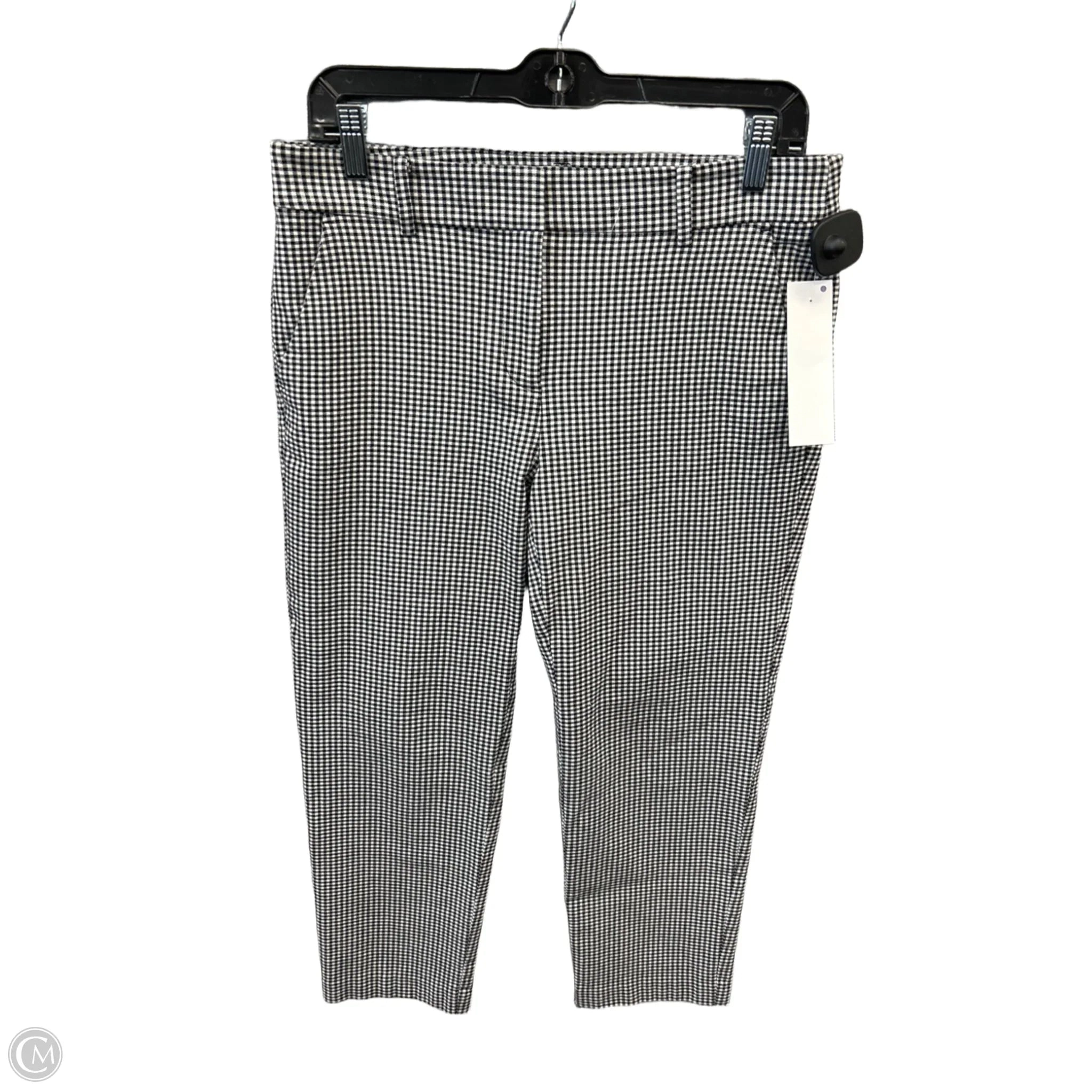 Pants Cropped By Loft In Black & White, Size: 4