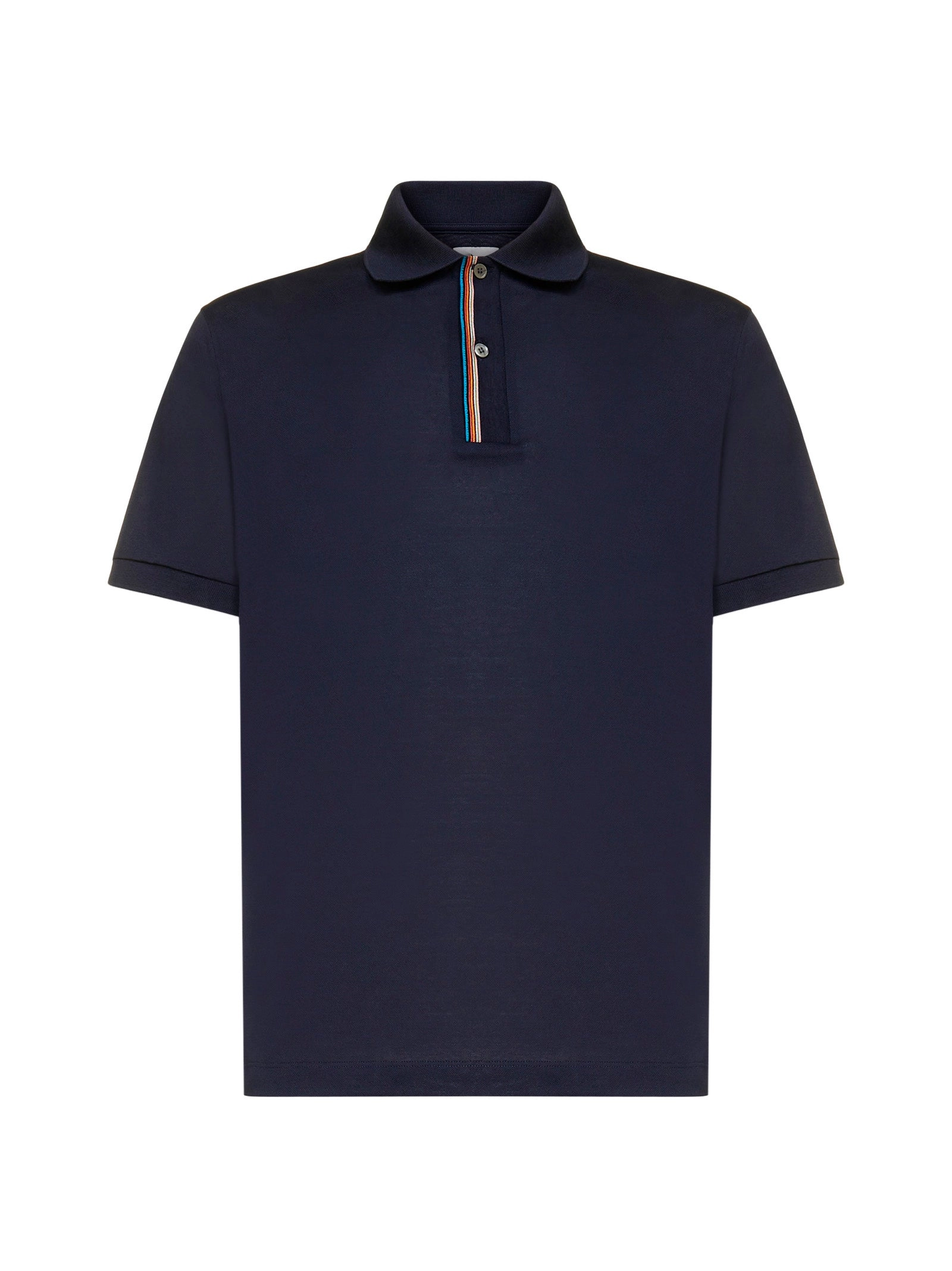 Paul Smith Short-Sleeved Striped Trim Polo Shirt