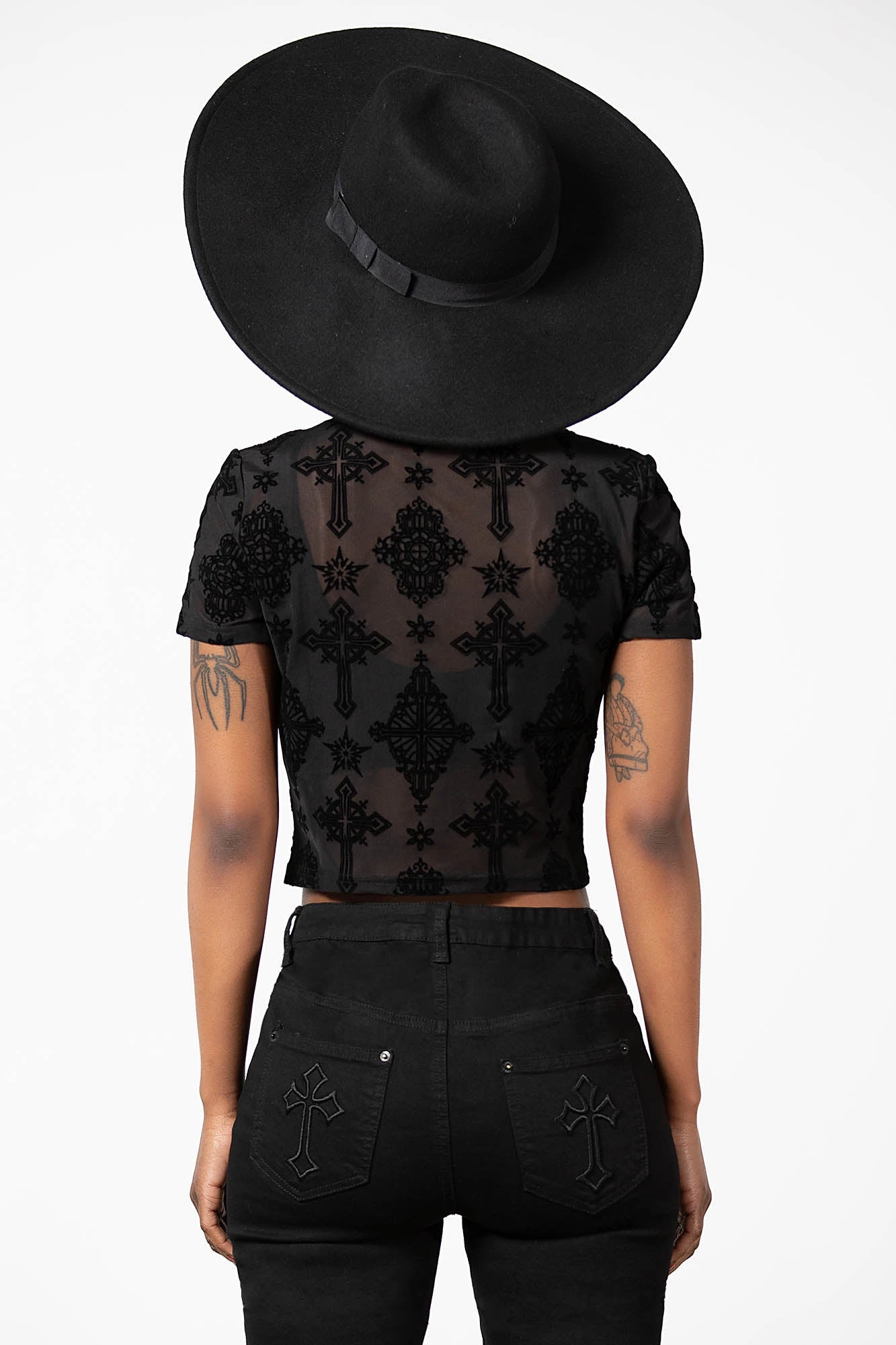 Petra Mesh Crop Top