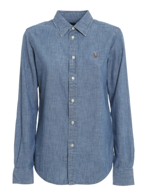 Polo Ralph Lauren Logo Embroidered Long-Sleeved Shirt