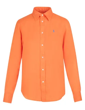 Polo Ralph Lauren Logo Embroidered Long-Sleeved Shirt
