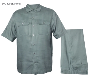 Prestige  LYC-400  Men's Suit Set - Seafoam