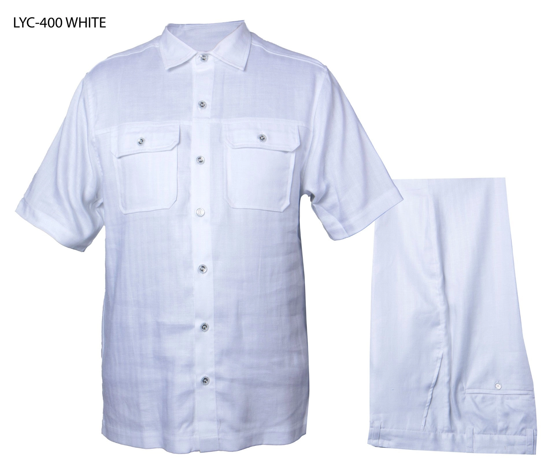 Prestige  LYC-400  Men's Suit Set - White