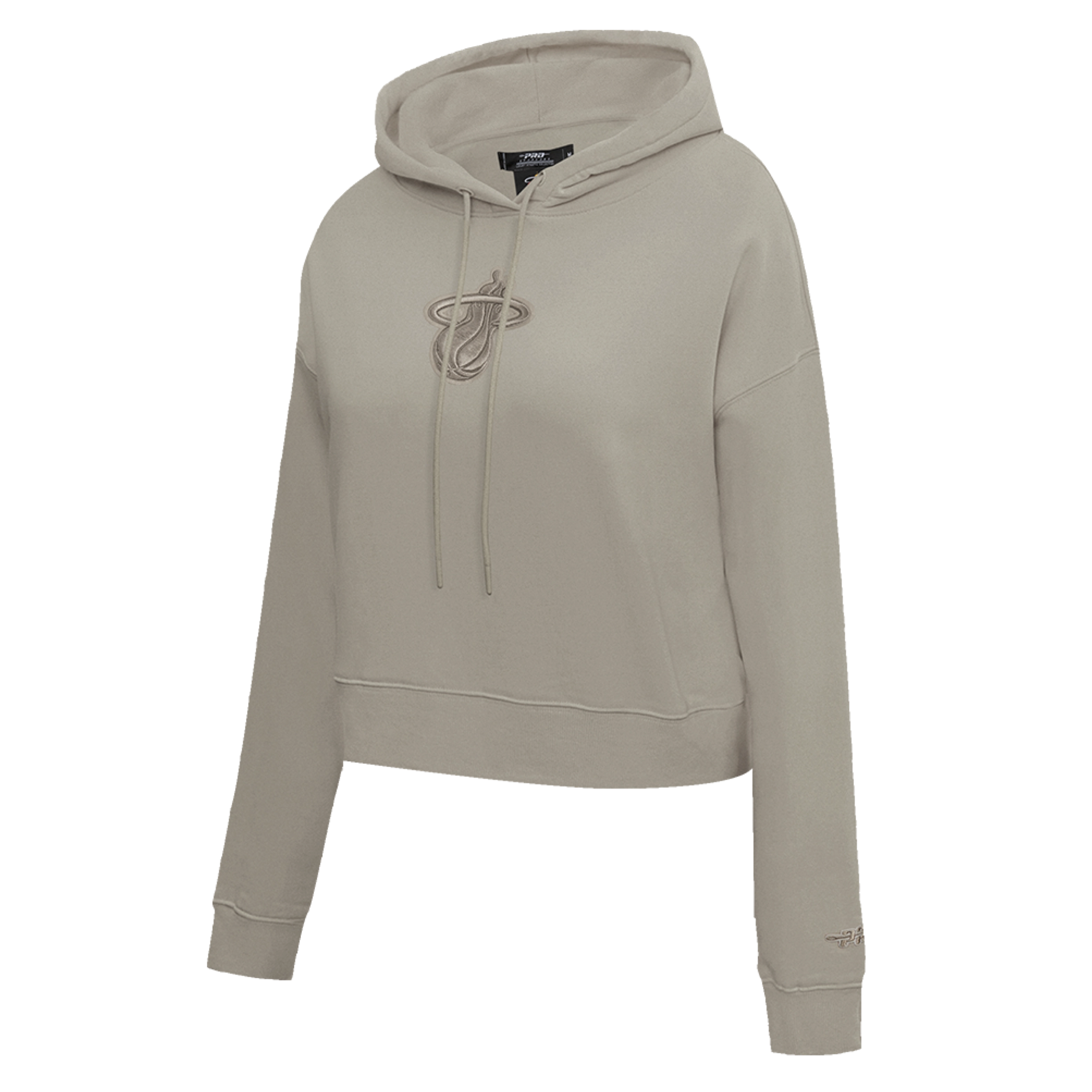 Pro Standard Miami HET Wingspan Crop Women's Taupe Hoodie