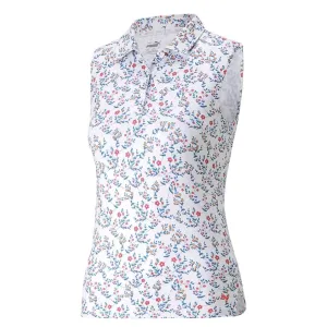 Puma - Girls' (Junior) MATTR Micro Floral Sleeveless Polo (539786 01)